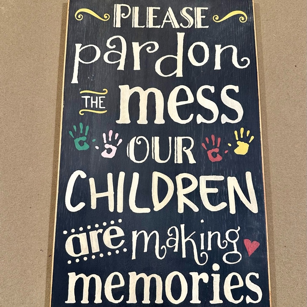 Hand Painted Wooden Sign